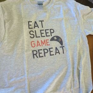 Eat sleep game repeat shirt